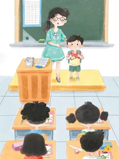 Học sinh mới được giới thiệu trước lớp