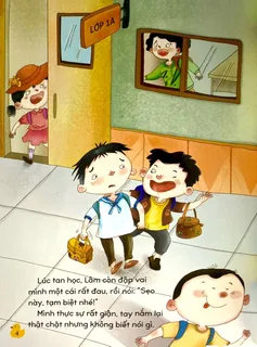 Cảnh bị bạn trêu chọc và cười nhạo