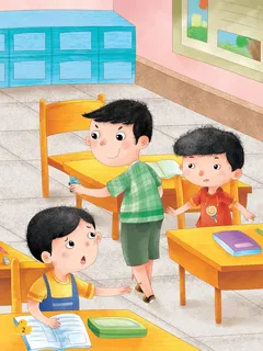 Cảnh bắt nạt trấn lột đồ trong lớp học