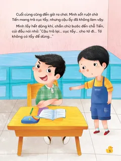 Bé dũng cảm đòi lại cục tẩy bị lấy