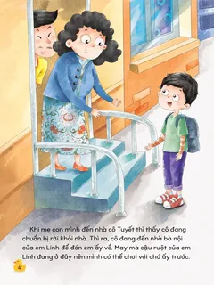 Cảnh gặp gỡ cô Tuyết trước khi ra ngoài