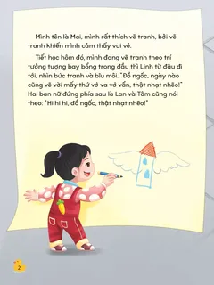 Mai bị bạn chế giễu tranh vẽ tưởng tượng