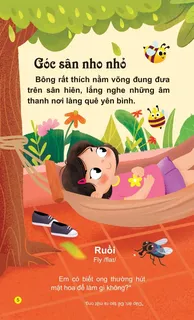 Góc sân nho nhỏ - bé nằm võng nghe âm thanh
