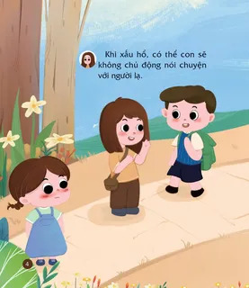 Bé xấu hổ không chủ động nói chuyện người lạ