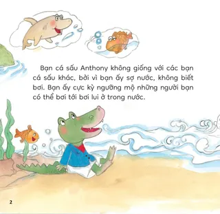 Cá sấu Anthony sợ nước và ước mơ bơi lội