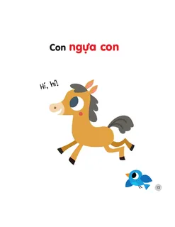 Con ngựa con - học từ vựng động vật
