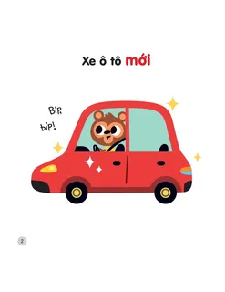 Xe ô tô mới - Gấu lái xe bíp bíp