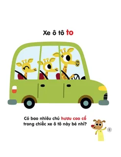 Xe ô tô to - Ba chú hươu cao cổ