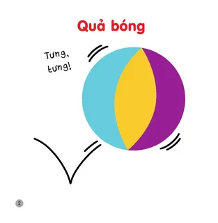 Quả bóng nhiều màu sắc đang nảy