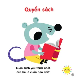 Quyển sách - Bé chuột đọc sách yêu thích