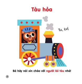 Tàu hỏa và người lái tàu dễ thương