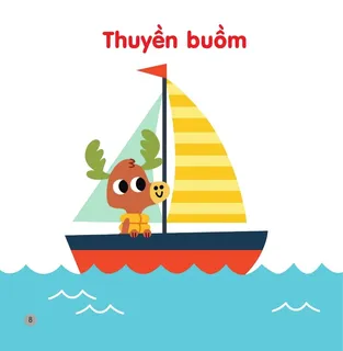 Thuyền buồm - bé học từ vựng phương tiện