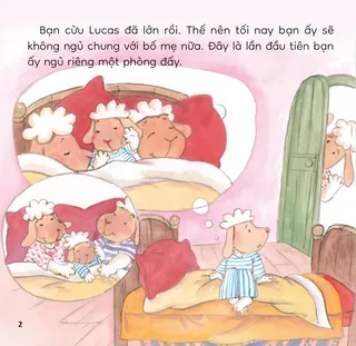 Lucas lần đầu ngủ riêng một mình