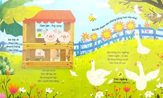 Con lợn và con ngỗng ở nông trại