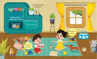 Bé học phép lịch sự mời bánh và cảm ơn