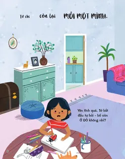 Bé một mình và nỗi nhớ bố