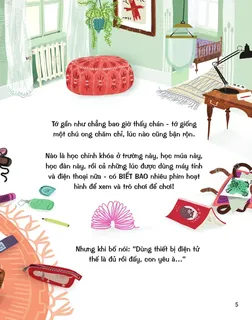 Bé bận rộn và giới hạn thời gian điện tử