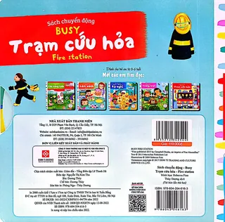 Bìa sau sách Busy Trạm Cứu Hỏa Fire Station