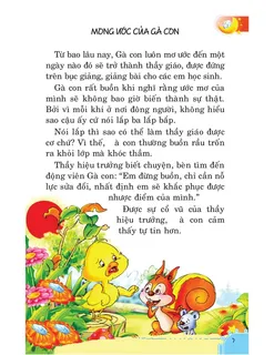 Gà Con ước mơ trở thành thầy giáo