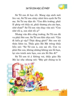 Sư Tử Con học lễ phép và xin lỗi bạn