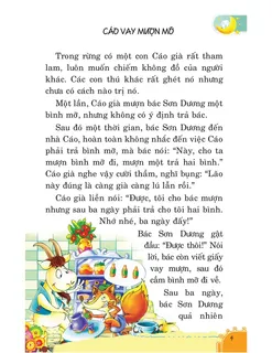 Cáo tham lam mượn mỡ không trả