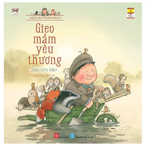 Sách Gieo Mầm Yêu Thương - Sau Cơn Bão bìa mềm cho bé 3-9 tuổi của Nick Butterworth, NXB Hà Nội