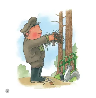 Người bảo vệ rừng chăm sóc tổ chim