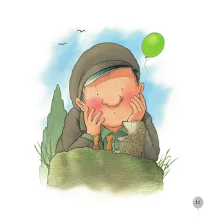 Nhím và cậu bé chia sẻ tình bạn