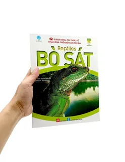 Bìa sách Bò Sát với thằn lằn xanh