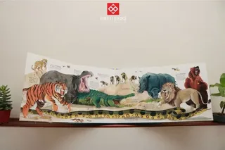 Minh họa các loài động vật khổng lồ hoang dã