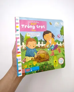 Bìa sách trồng trọt với hai bạn nhỏ