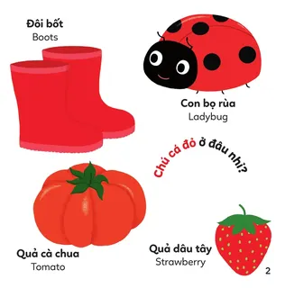 Học màu đỏ qua các vật quen thuộc