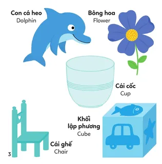 Học từ vựng màu xanh song ngữ Việt-Anh
