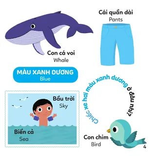 Bài học màu xanh dương với vật quen thuộc