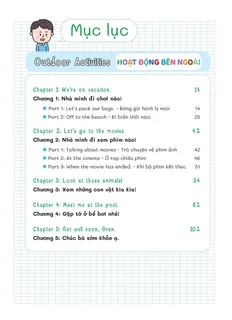 Mục lục Hoạt Động Bên Ngoài song ngữ Anh-Việt