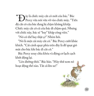 Bác Percy giới thiệu máy cắt cỏ mới