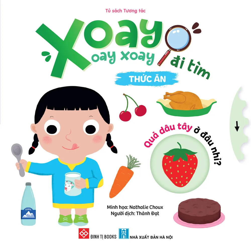 Thức Ăn bìa cứng cho bé 0 tuổi của Nathalie Choux, bìa trắng xanh lá