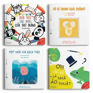 Bộ Sách Ehon 4 Cuốn - Điều Kỳ Diệu Từ Những Màu Sắc bìa mềm cho bé 0-6 tuổi của Misaki Kirimaru, NXB Lao Động
