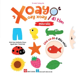Màu Sắc bìa cứng cho bé 0 tuổi của Nathalie Choux, bìa trắng rực rỡ nhiều màu