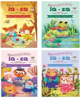 Sách IQ-EQ Cho Trẻ: Bộ 4 cuốn truyện phát triển chỉ số thông minh từ 3 tuổi